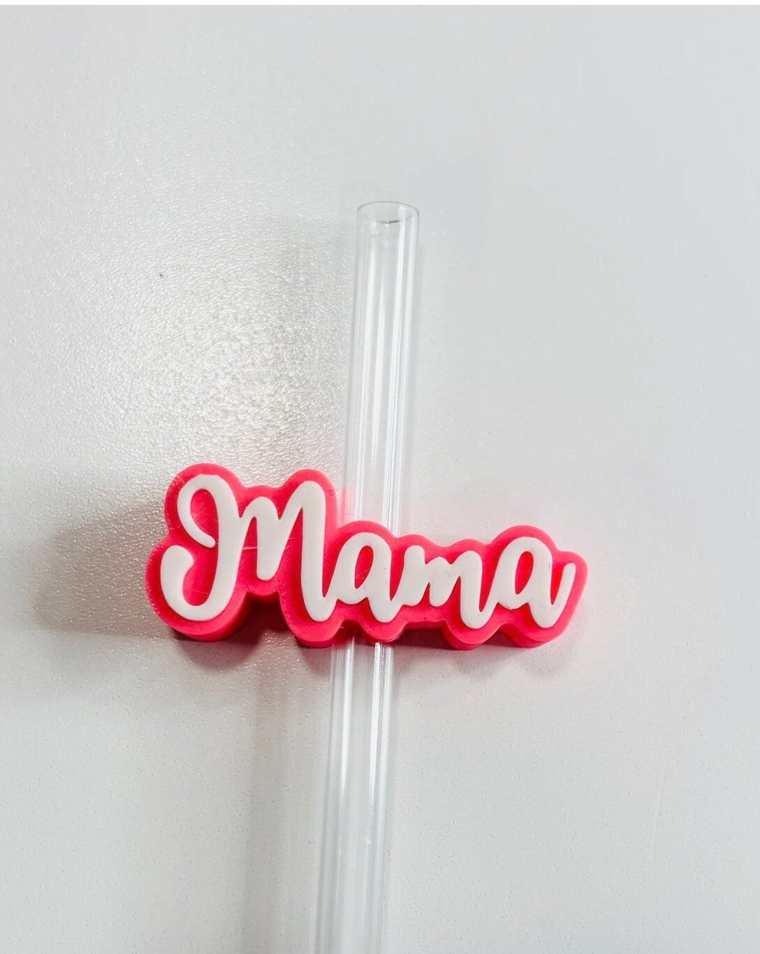 Mama in Pink Straw Topper