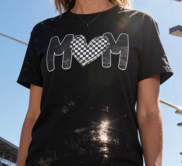 Checkered Heart Mom