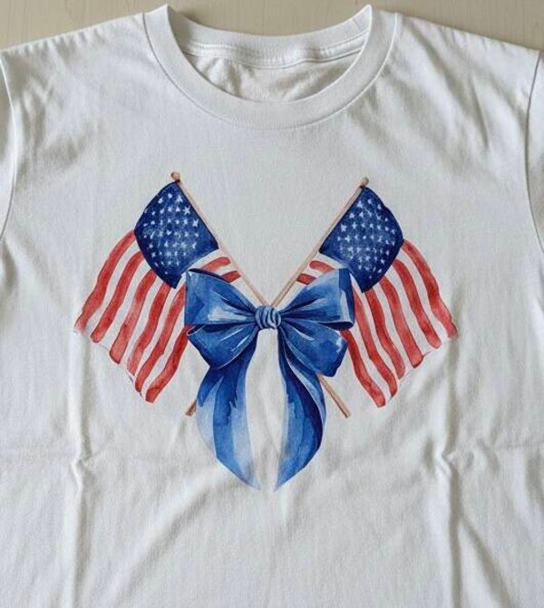 Independence Flags & Ribbon