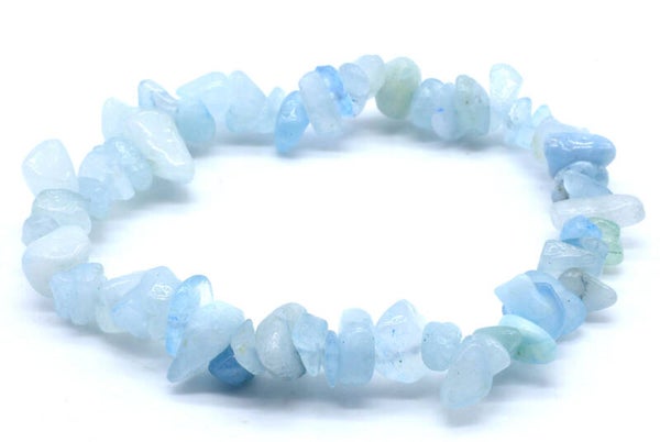 Bracelet baroque Aigue marine
