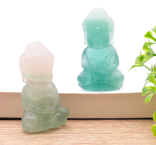 BOUDDHA INDIEN 50MM FLUORINE VERTE A