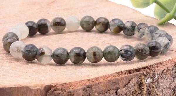 BRACELET BOULE 06MM PRÉHNITE A