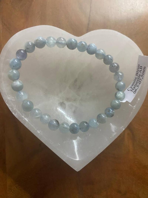 Bracelet Cyanite bleue Naturelle (pierre de l'apaisement)