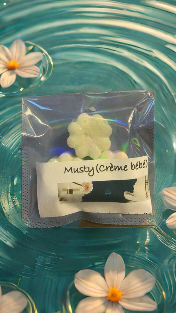 Sachet de fondants parfumées senteur : Musty (crème bébé)