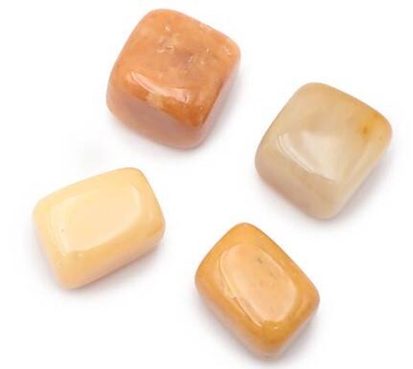 Pierre roulée cubique aventurine jaune