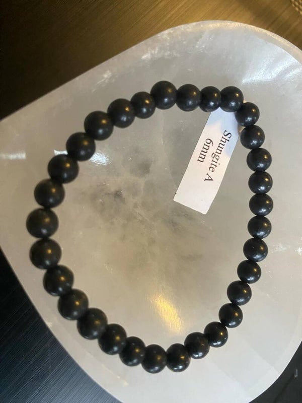 Bracelet Shungite 6mm A - Ancrage