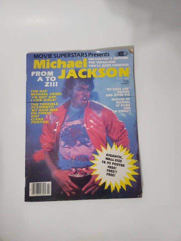 1984 Michael jackson Magazine Wall Size Poster