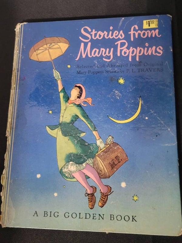 Vtg. Stories from Mary Poppins / Travers A Big Golden Book