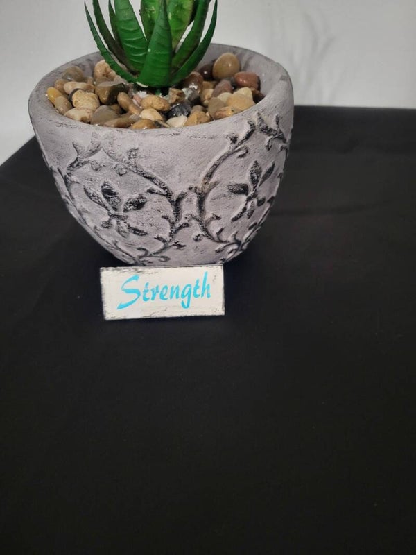STRENGTH Inspired Motivational Word Miniature Wood Prop