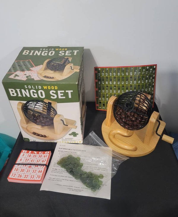 Solid Wood Bingo Set "2007"