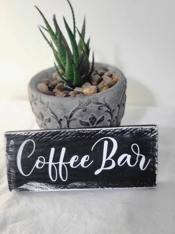 "Coffee Bar" Wooden Sitter / Prop Decro.