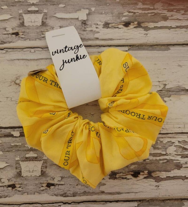 Troop Cotton Small Reg. Hair Scrunchies Hair Ties Support Our Troops