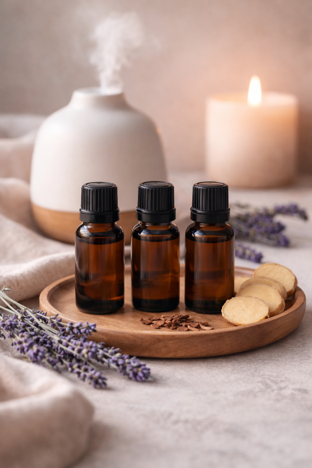 🌙 Sleep Ritual Set Lavendel – Cederwood – Gember