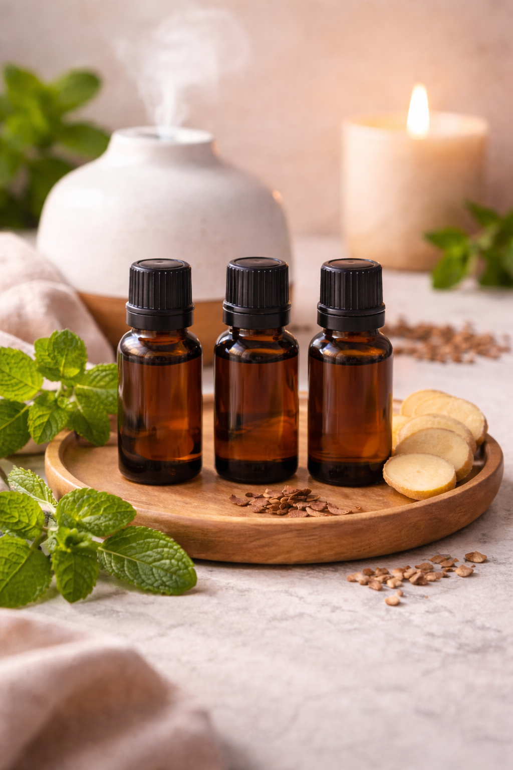 ⚡ Energy Ritual Set Pepermunt – Gember – Cederwood