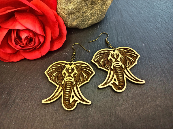 Boucles d'oreilles Éléphant Sacré