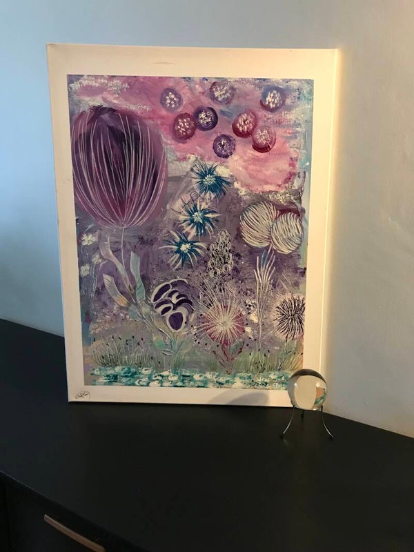 CETTE ŒUVRE N’EST PLUS DISPONIBLE ⬆️  Acrylique sur toile, Art contemporain, œuvre unique, surréalisme, idées cadeaux, décoration murale, décoration chambre