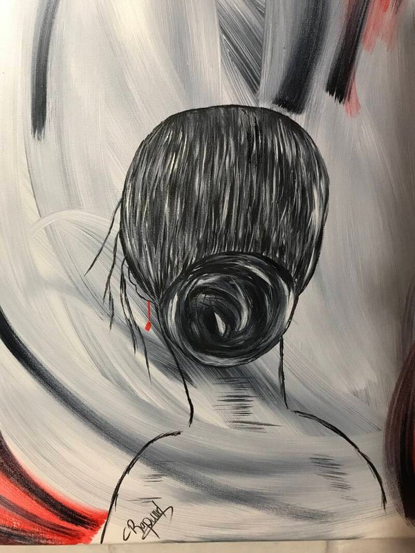 CETTE ŒUVRE N’EST PLUS DISPONIBLE ⬆️. . LE DOS DU SILENCE.