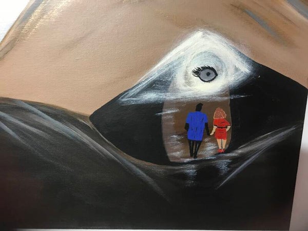 ACRYLIQUE SUR TOILE,  SURRÉALISME, ŒUVRE ORIGINALE, ŒUVRE UNIQUE, ART CONTEMPORAIN, ARTISTE FRANÇAISE.