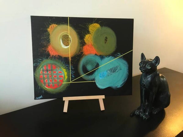 Acrylique sur toile, oeuvre d’art unique, Abstrait, Art contemporain, décoration intérieure, idées cadeaux Noël