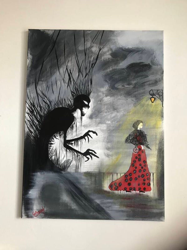 Œuvre originale - AU-CRÉPUSCULE-  surréalisme