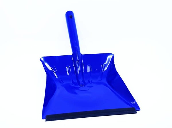 Bunt lackierte Kehrschaufel mit Gummilippe