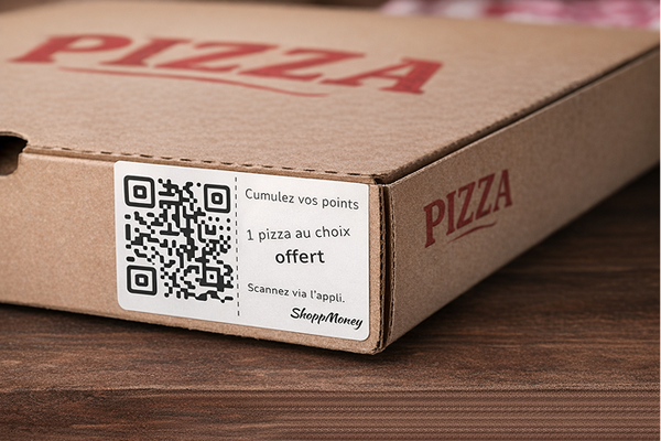 Coupons QR Validant Personnalisées — Étiquettes 68 x 34 mm