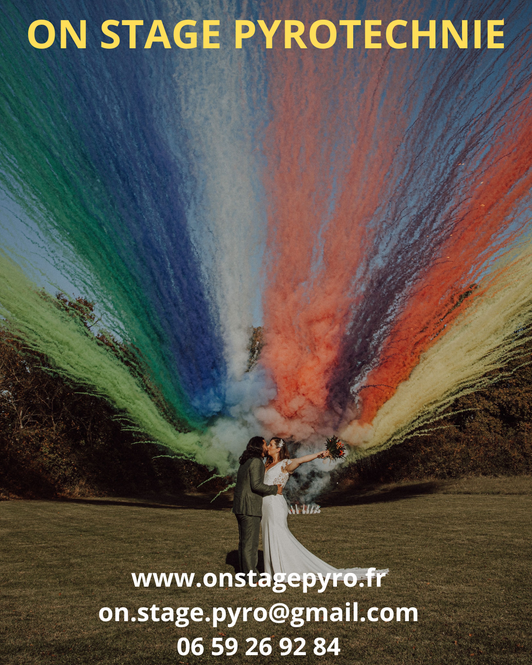 On Stage Pyro pour pyrotechnie dans les mariages avec effects colorés