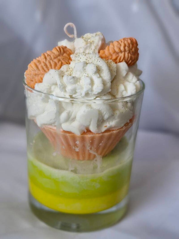 Summer-Swirl Kerze im Glas