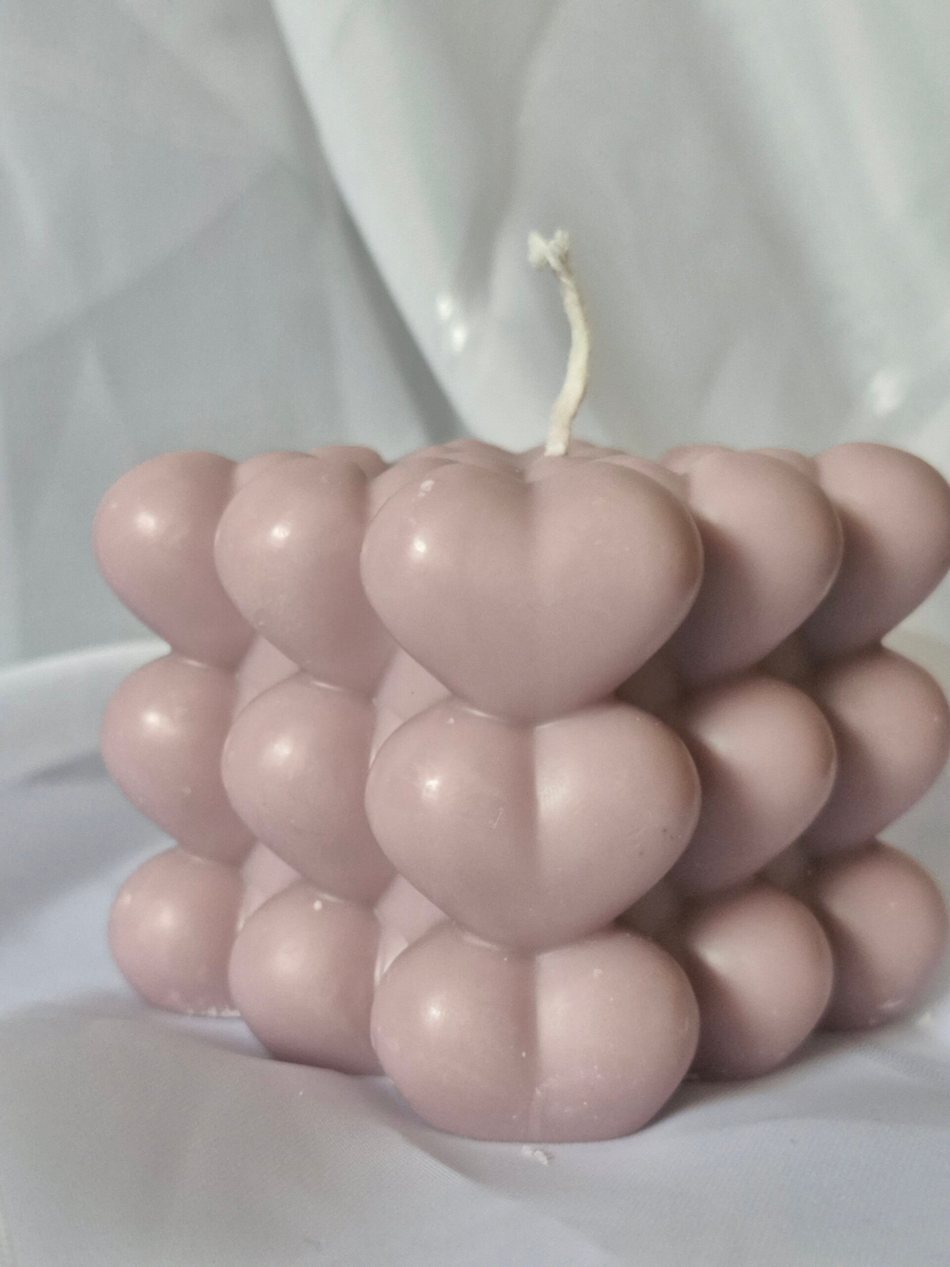 Bubble Heart Candle