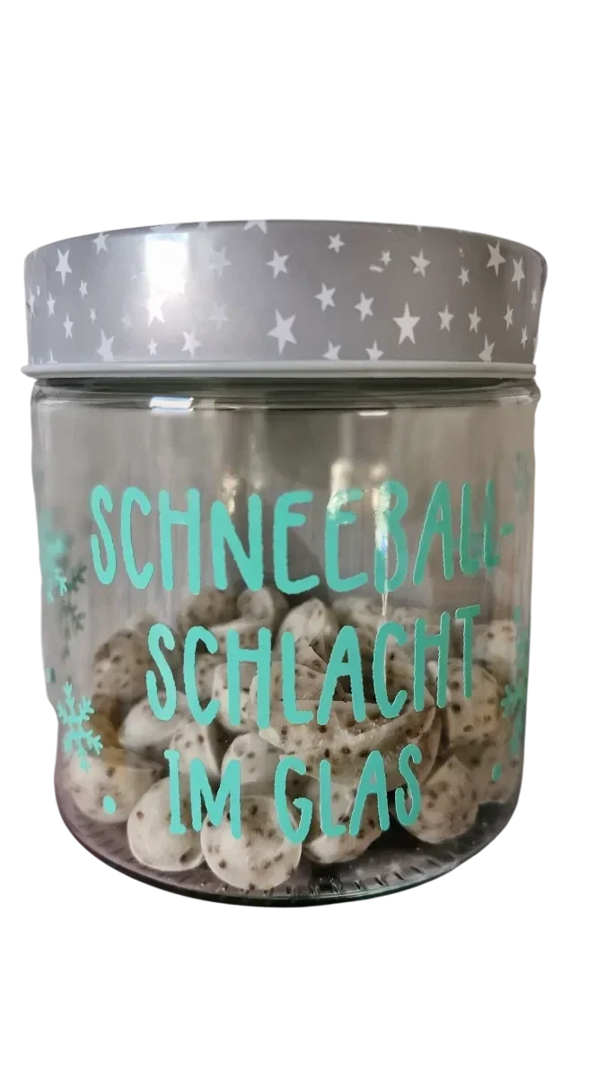 MiMa´s Schneeballschlacht – Keksglas