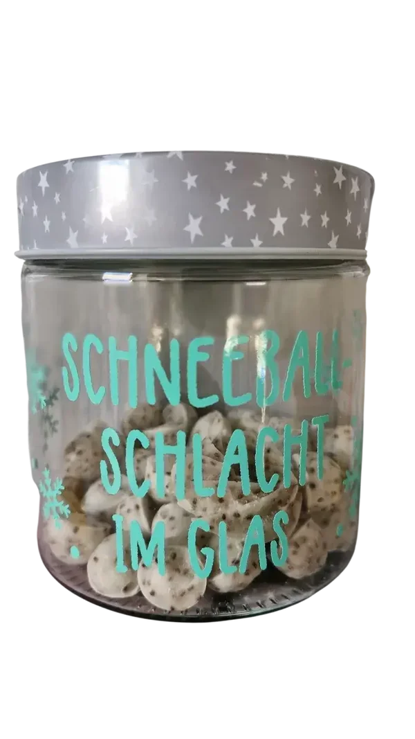 MiMa´s Schneeballschlacht – Keksglas