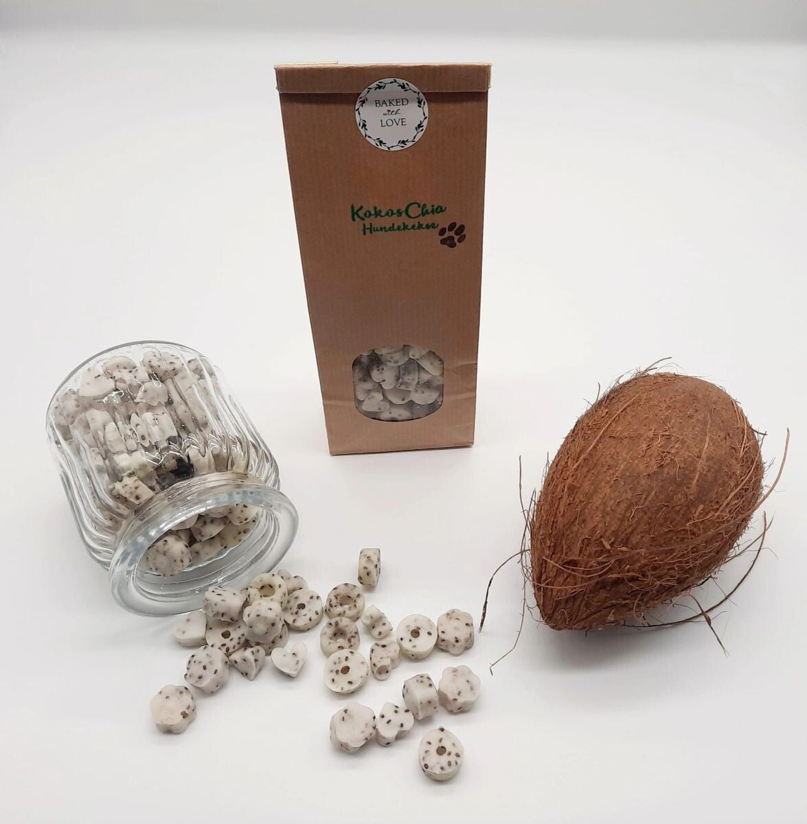 Kokos Chia für Hunde – getreidefreie Superfood-Leckerlis