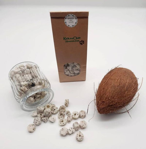 Kokos Chia für Hunde – getreidefreie Superfood-Leckerlis