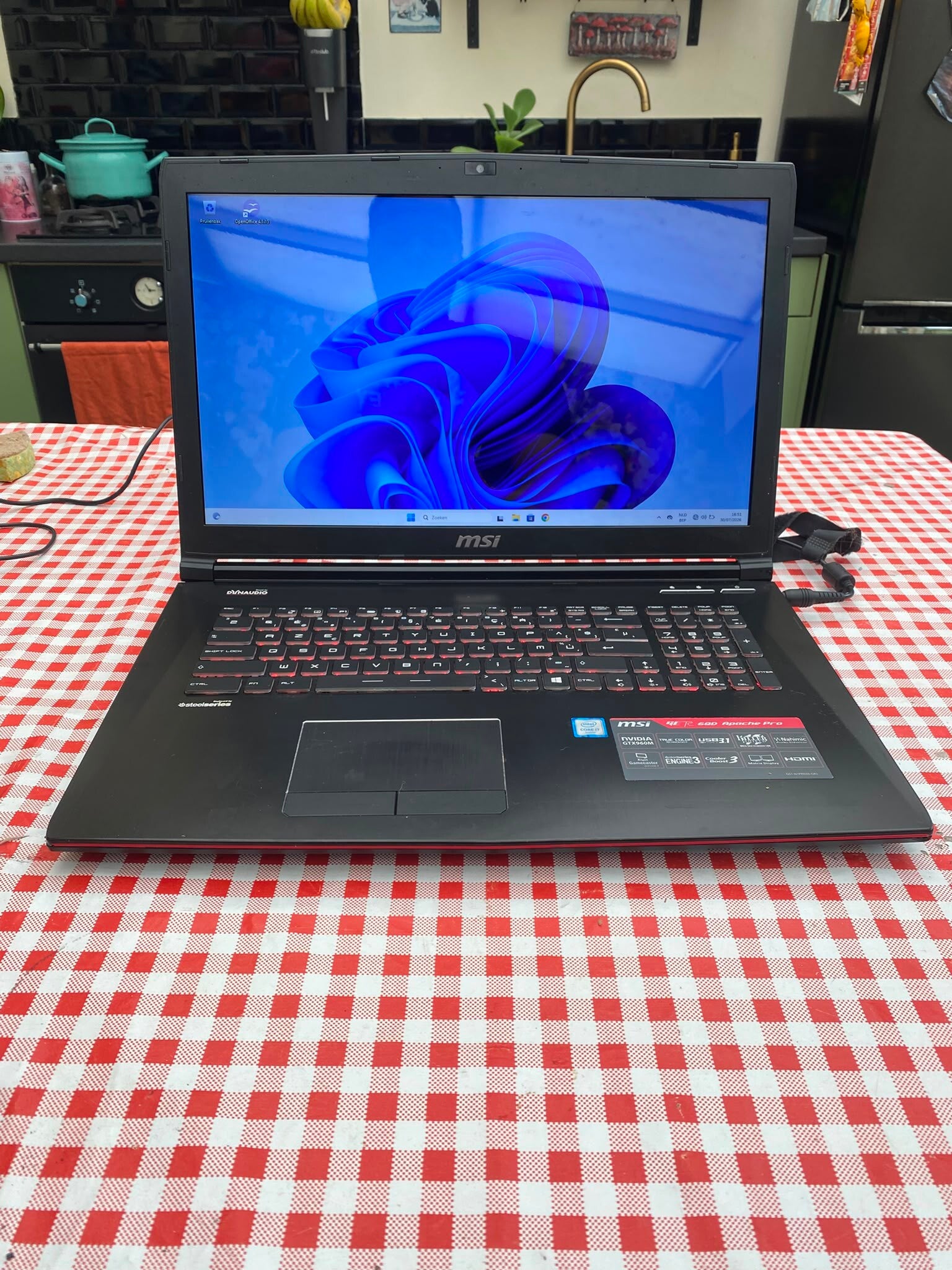 MSI Ge72 6QD Apache pro (6th gen)