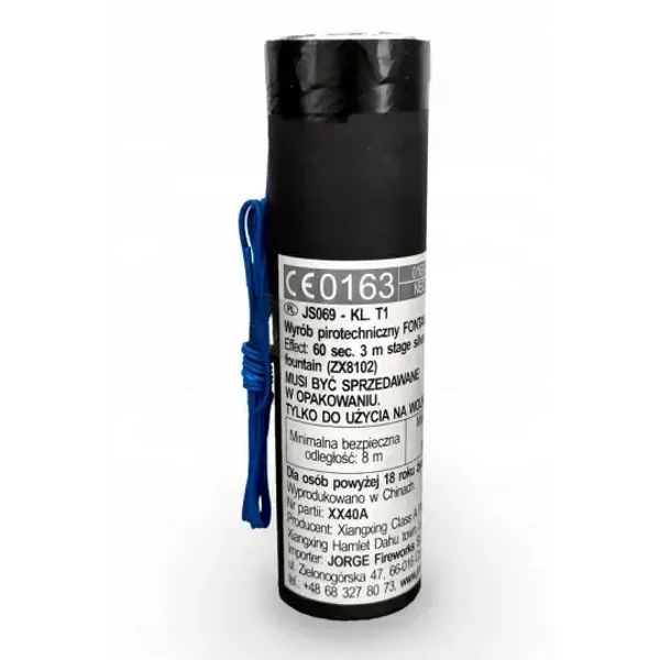 Fontanna iskier Jorge SILVER FOUNTAIN JS069 – 60 sekund, wysokość 3m OUTDOOR - Zestaw 5 szt