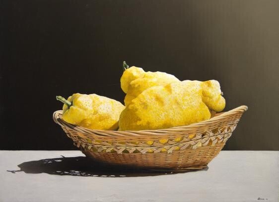 Come naufraghi, olio su tela 80×60 cm, 2002 – dipinto di Mauro Miconi Il contenitore assume un ruolo oggettivo e agente all’interno della composizione