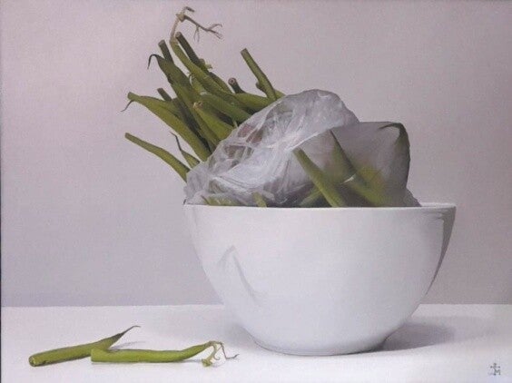 Covid 19, olio su tela 40×30 cm, 2020 – dipinto di Mauro Miconi Preludio compiuto dell’attuale ricerca pittorica di Mauro Miconi