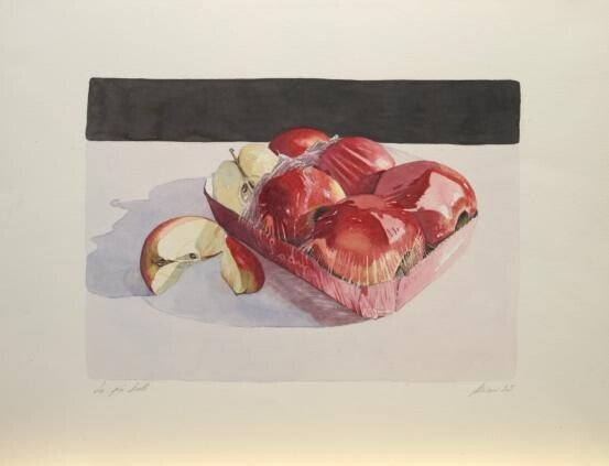 Le più belle, acquerello su carta 40×30 cm, 2007 – opera di Mauro Miconi Primo embrione di riflessione sui concetti di tutela e selezione