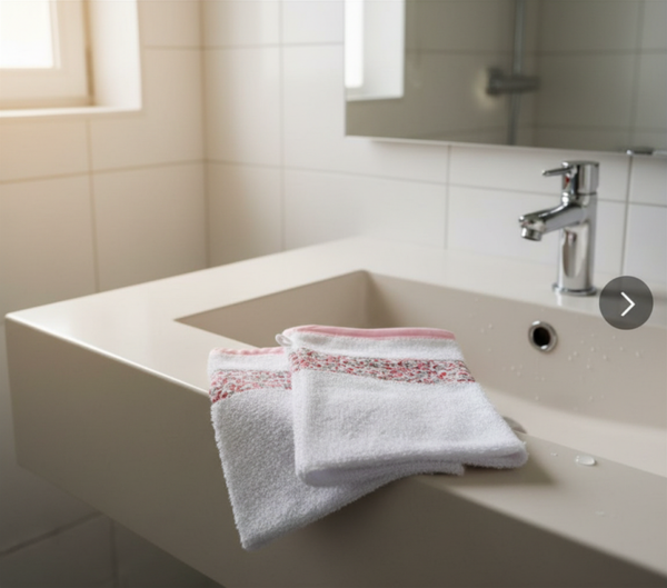 Gant de toilette bébé en coton – Gant de toilette doux avec motif