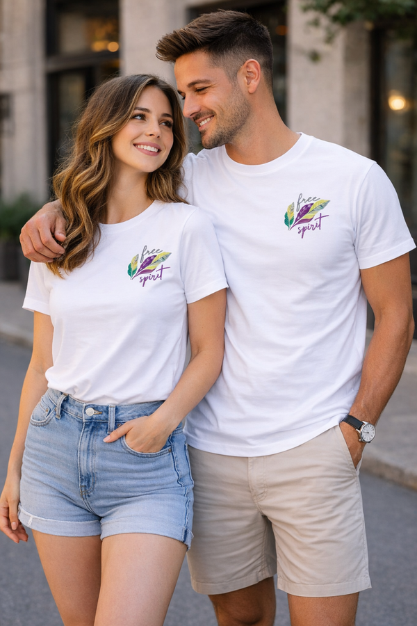 T-shirt Free Spirit 100% Coton – Style naturel & tendance unisexe