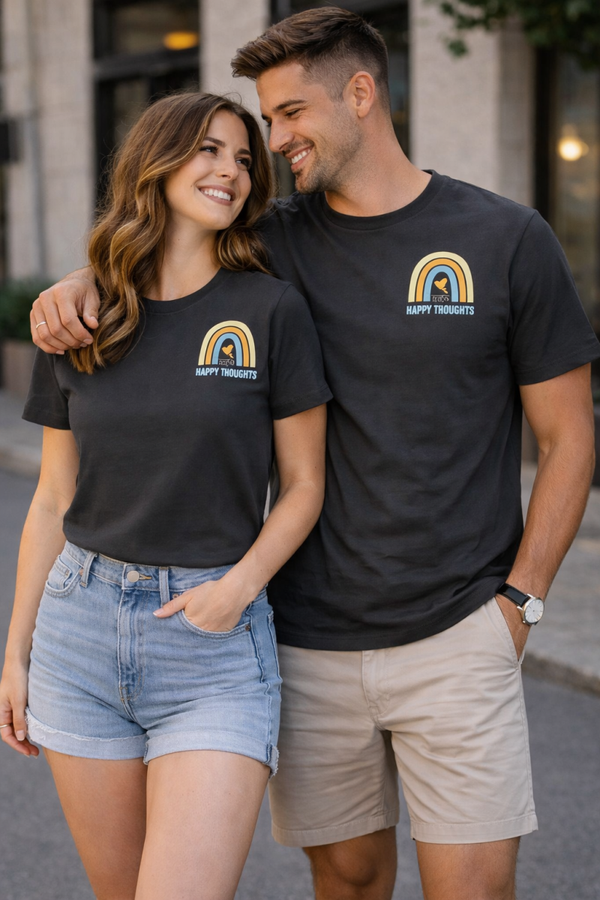 T-shirt adulte Happy Hours arc-en-ciel