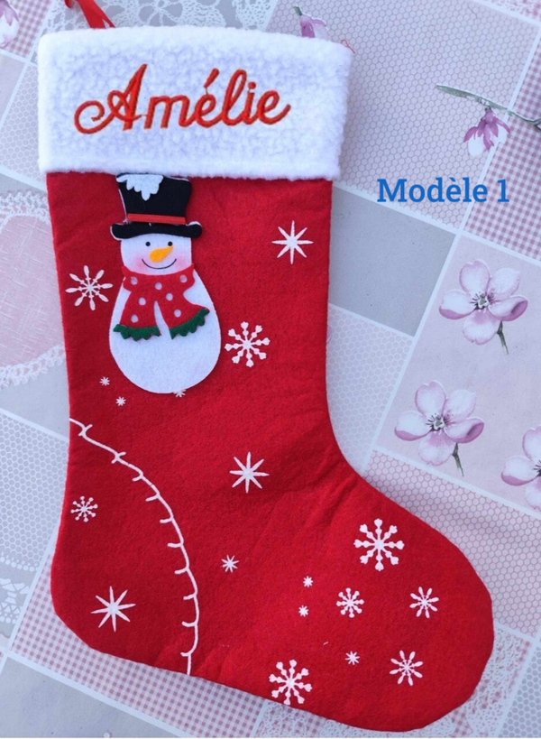 Chaussette de Noël Rouge