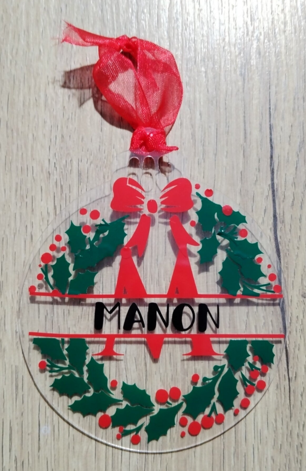 boule de noël personnalisé