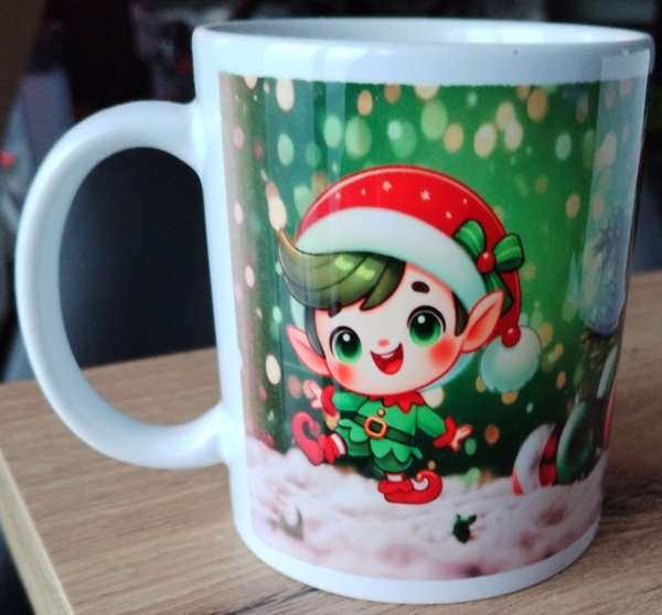 Mug de Noël Verte personnalisable