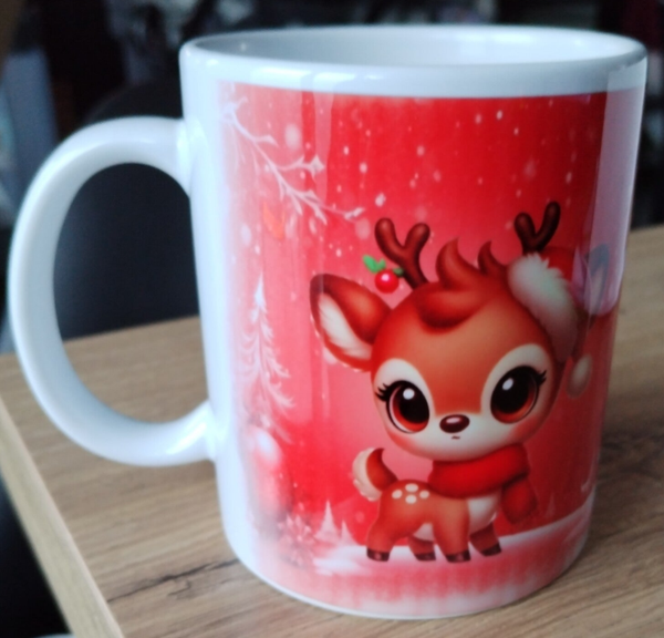 Mug de Noël Rouge Personnalisé