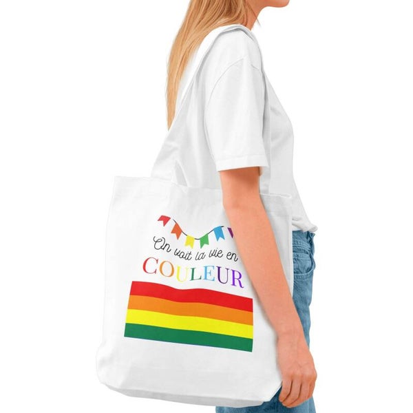 Tote Bag Pride – On voit la vie en couleur