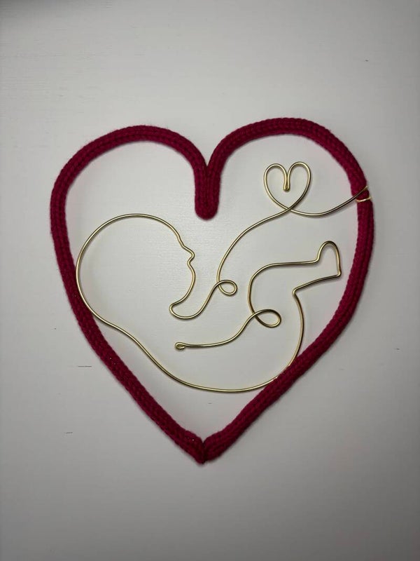 Punnik hart met baby