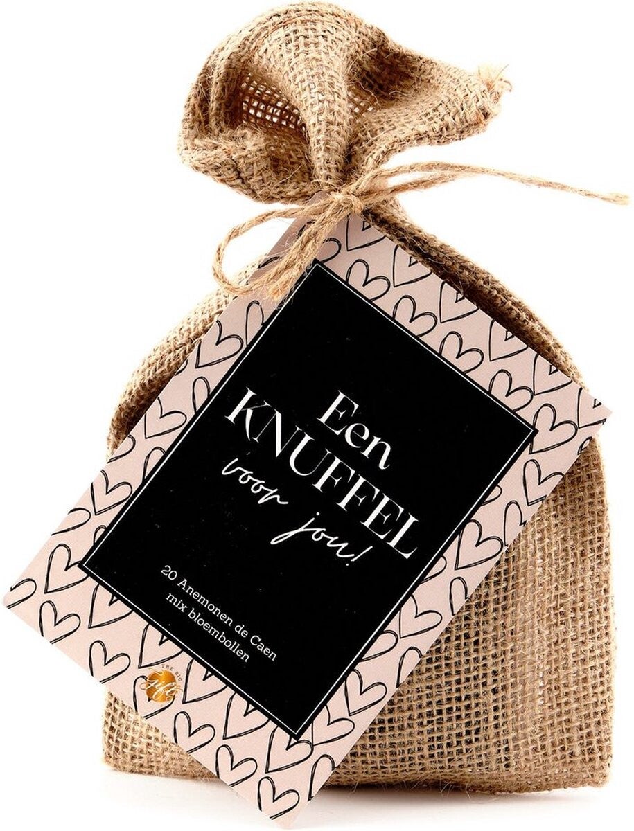 Bloembollen in jutezakje