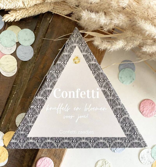 Giftbox - bloemzaadjes in confettivorm