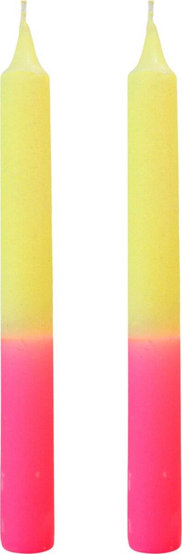 Dinerkaars geel/roze - set van 2